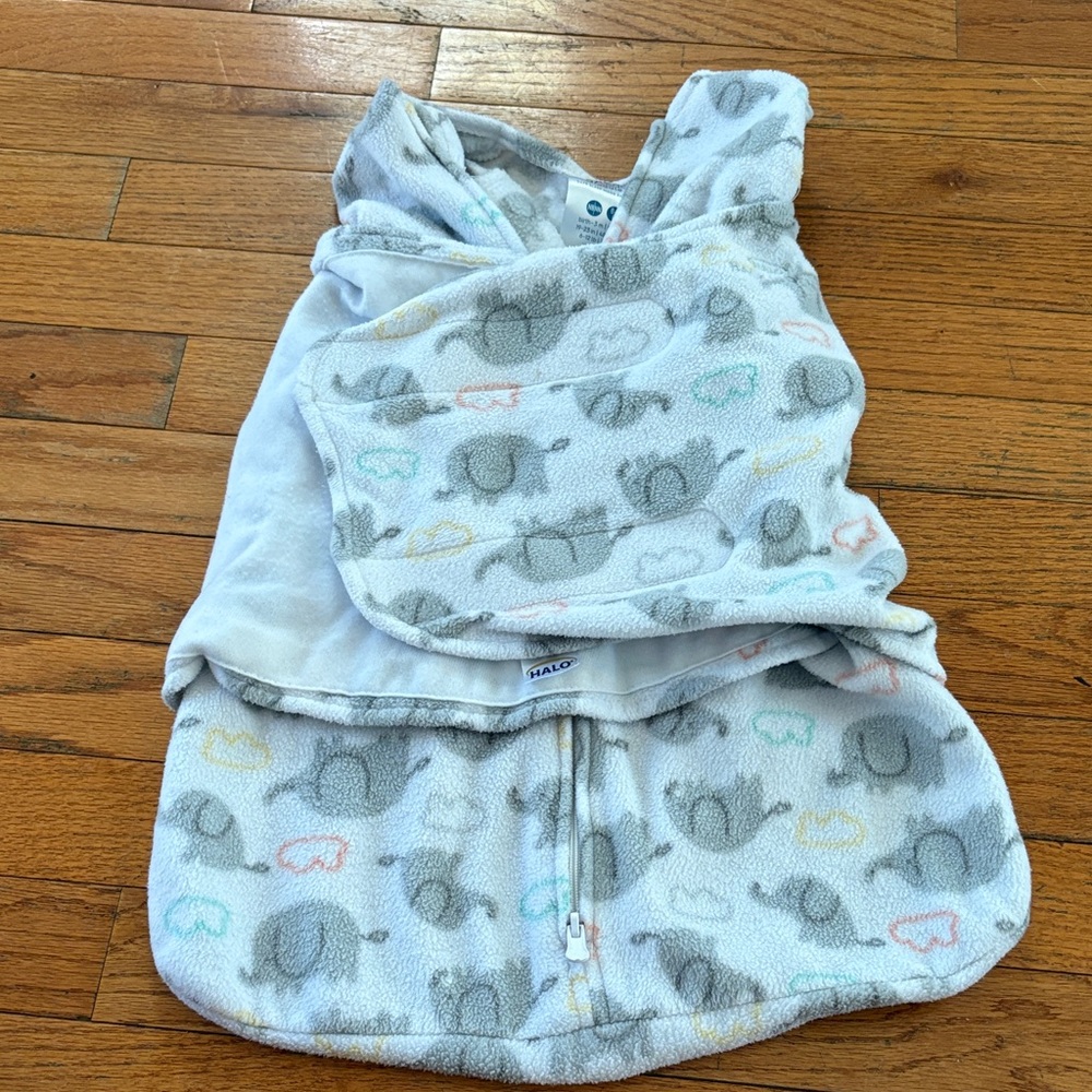 Halo Elephant Patterned Baby Swaddle 🐘